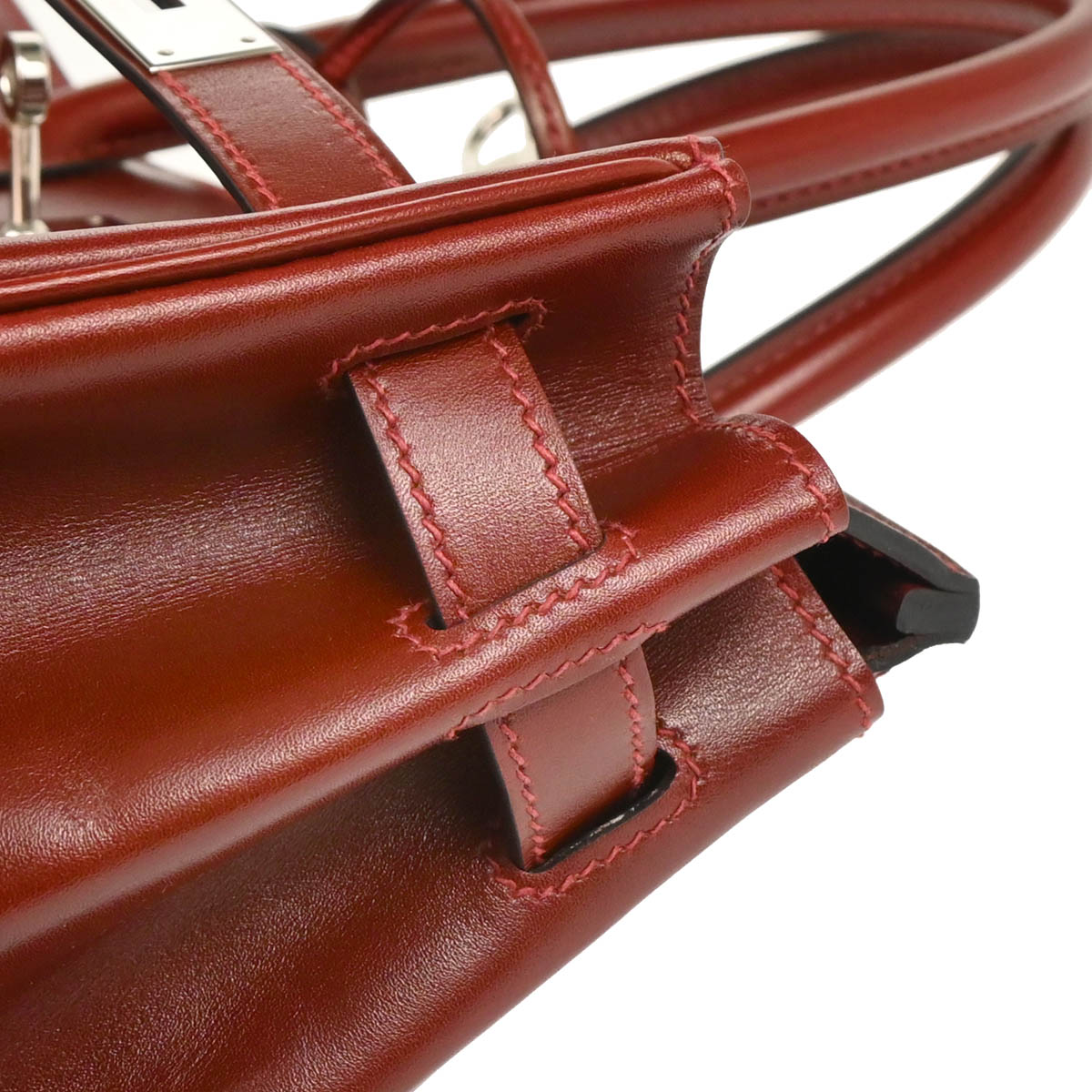 Hermes Rouge H Box Calf Birkin 30 Handbag