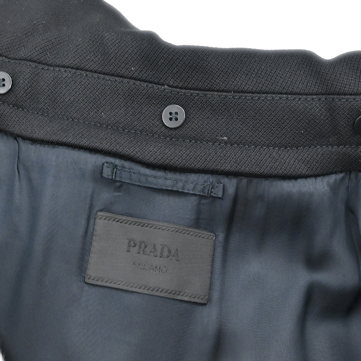 Prada 2010 Double Breasted Coat Black #46
