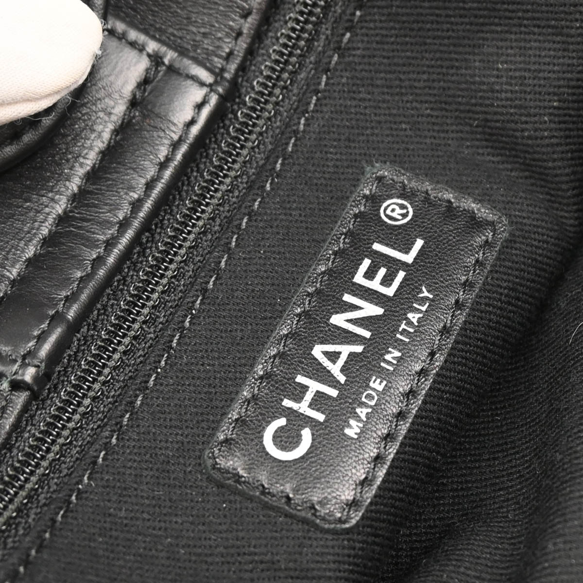 Chanel 2012-2013 Black Perforated Calfskin French Riviera 2way Shoulder Handbag
