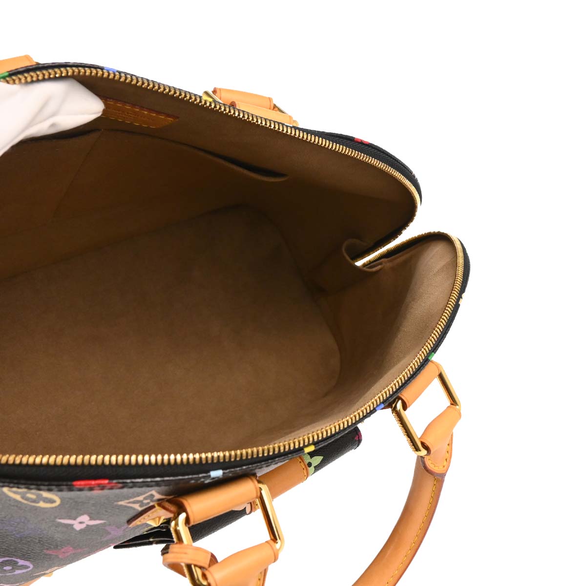 Louis Vuitton Black Monogram Multicolor Alma GM Handbag M40442