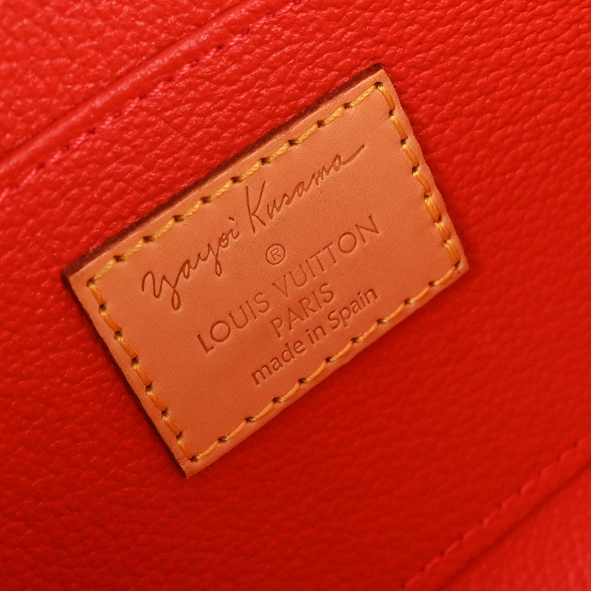 Louis Vuitton 2012 Red Monogram Pumpkin Dot Pochette Cosmetic M47347