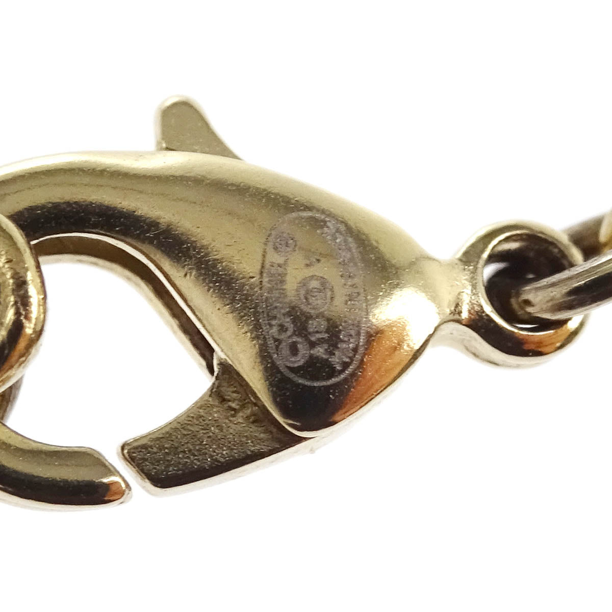 Chanel Gold Chain Pendant Necklace Costume Pearl A18V