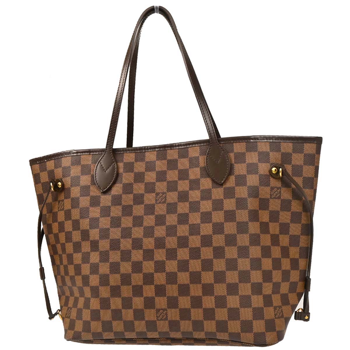 Louis Vuitton Damier Neverfull MM Shoulder Tote Bag N51105