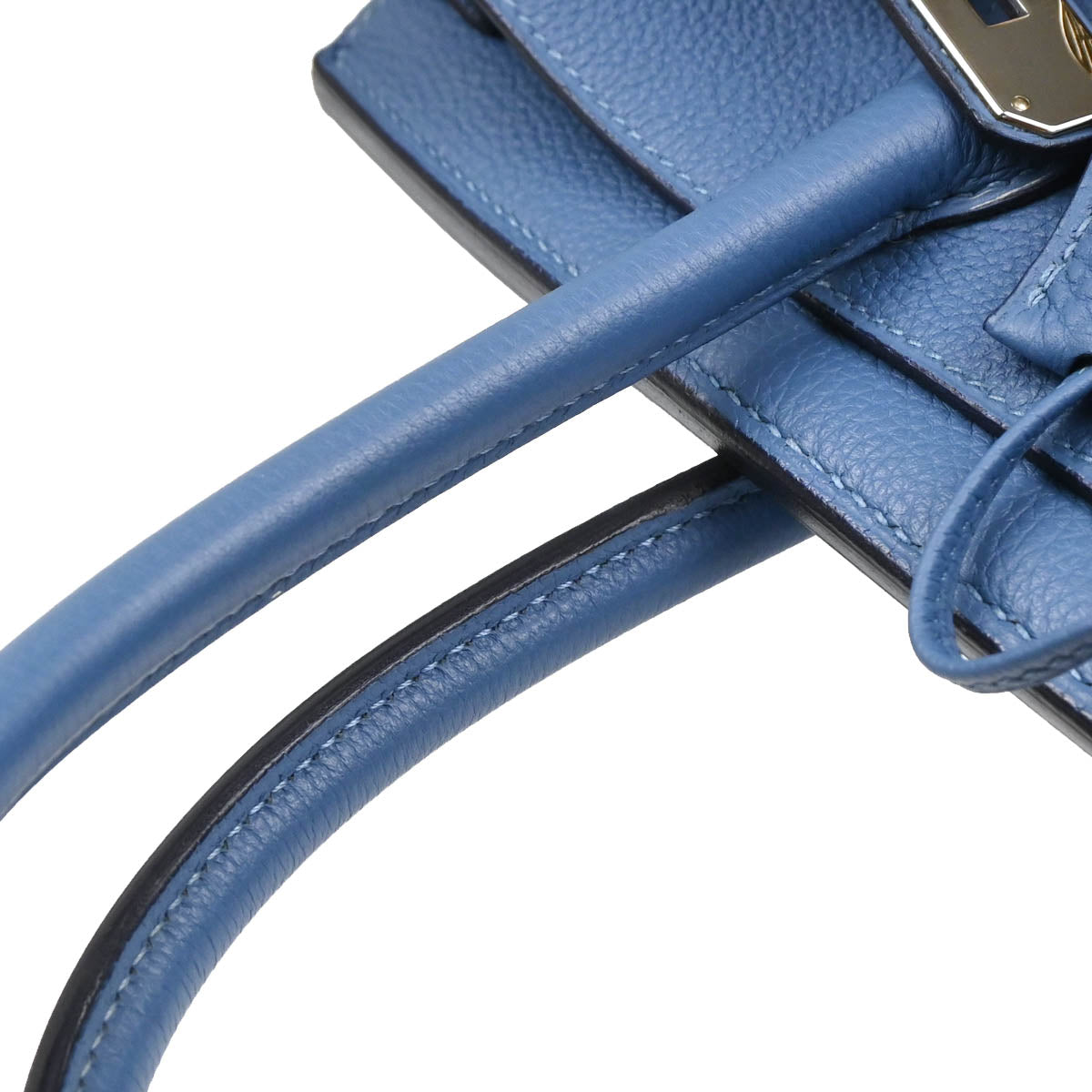 Hermes 2018 Blue Azur Togo Birkin 30 Handbag