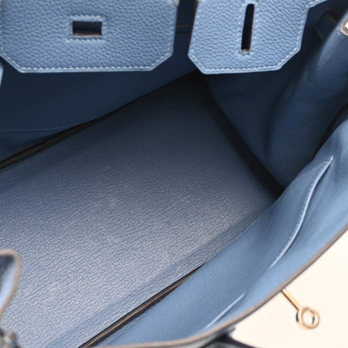 Hermes 2018 Blue Azur Togo Birkin 30 Handbag