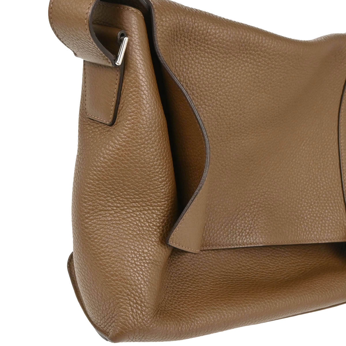 Hermes 2013 Taupe Gray Taurillon Clemence Alfred 35 Messenger Bag