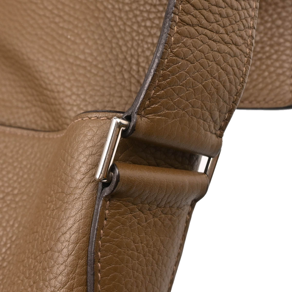 Hermes 2013 Taupe Gray Taurillon Clemence Alfred 35 Messenger Bag