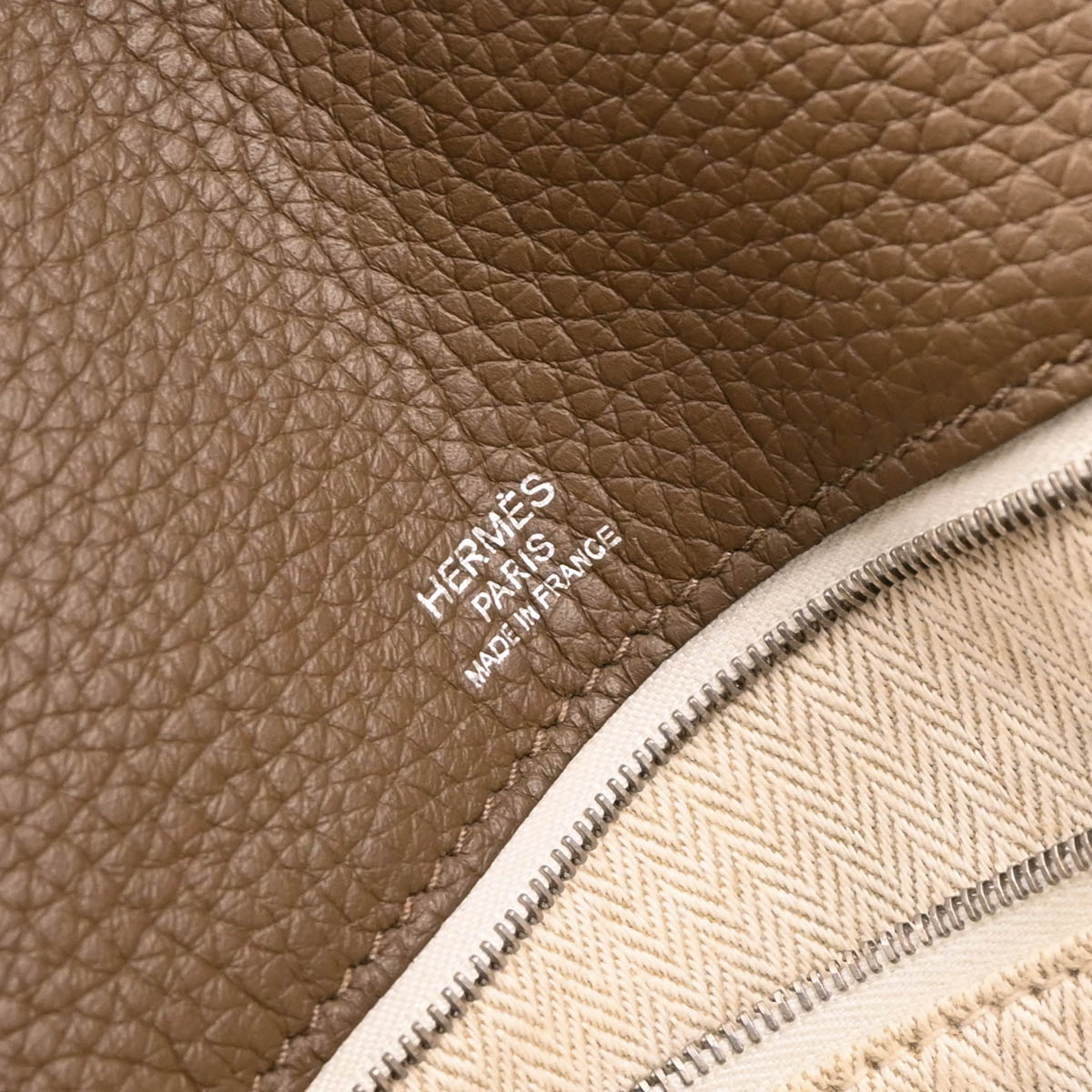 Hermes 2013 Taupe Gray Taurillon Clemence Alfred 35 Messenger Bag