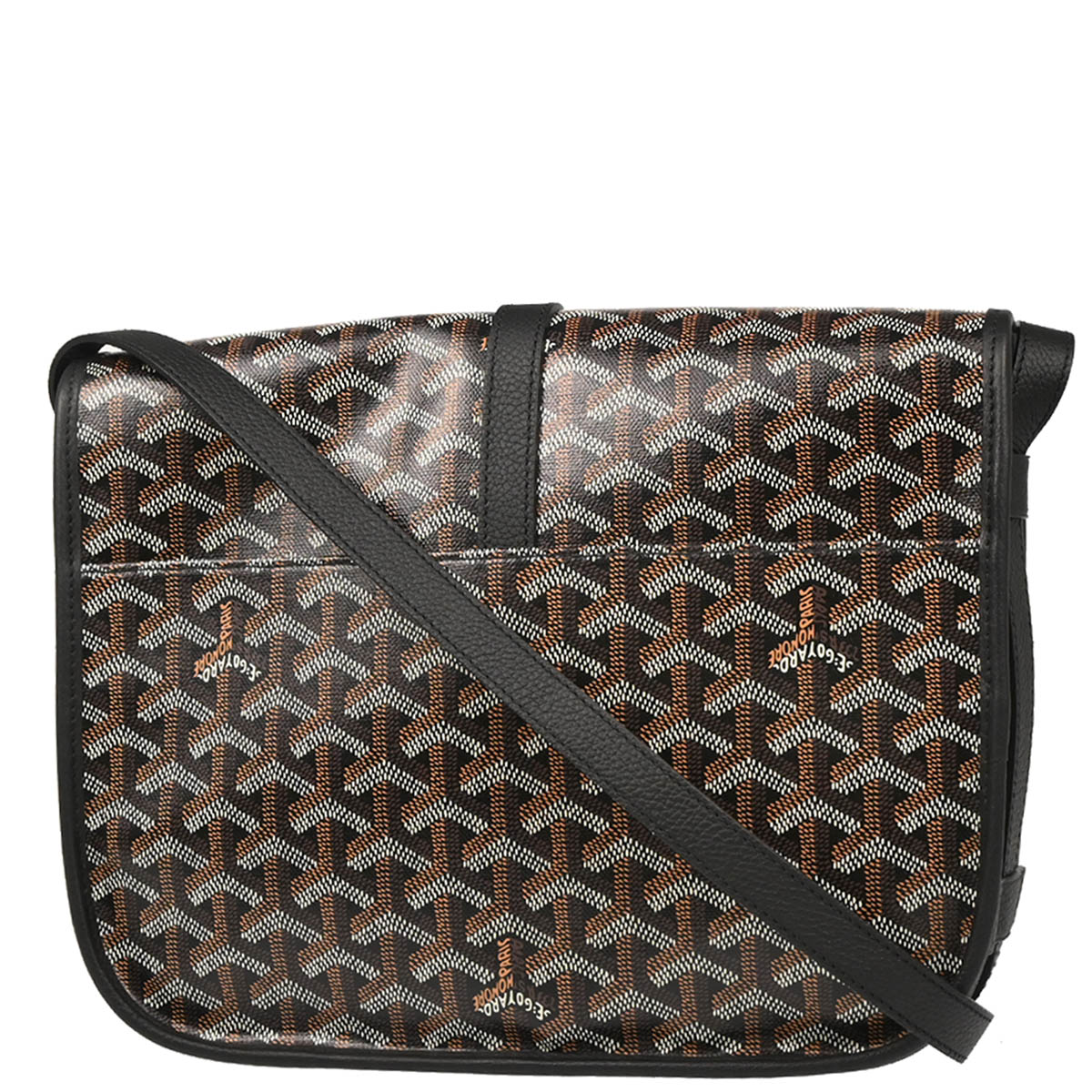 Goyard Black Belvedere MM Shoulder Bag