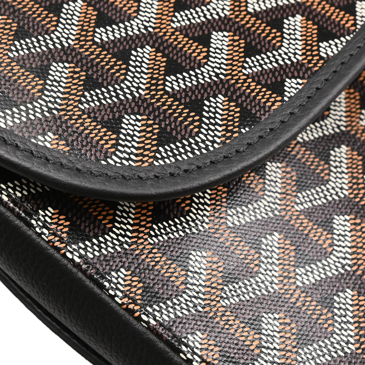Goyard Black Belvedere MM Shoulder Bag