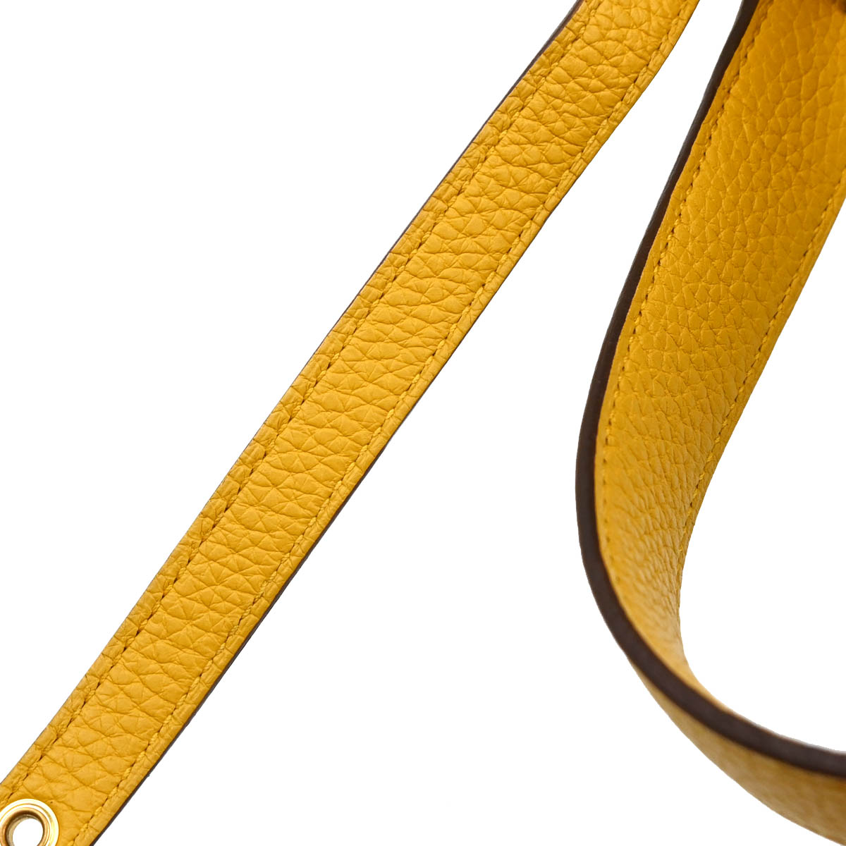 Hermes Jaune Taurillon Clemence Picotin Lock 22 MM Handbag