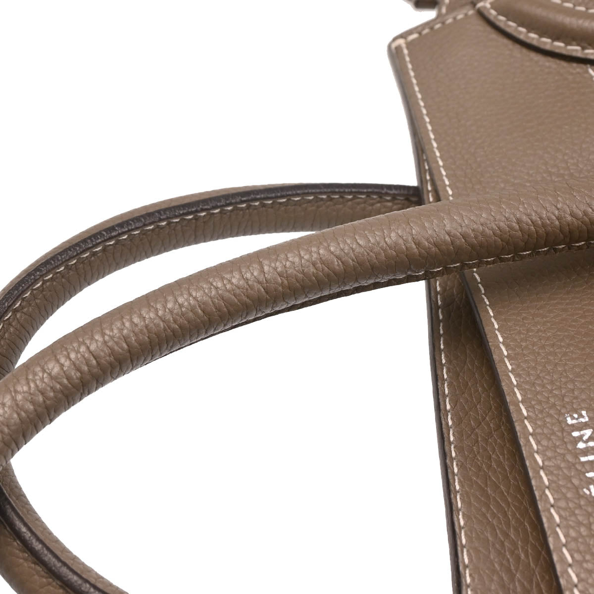 Celine Brown Leather Mini Luggage Handbag