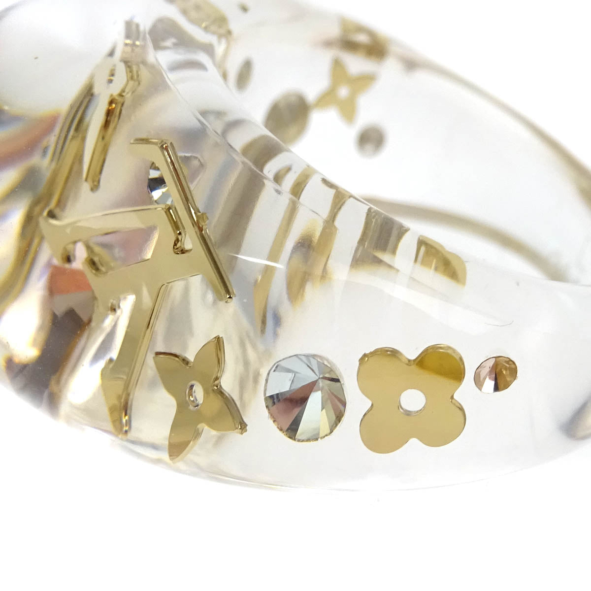 Louis Vuitton Clear Burg Inclusion Ring M65863 #L #56