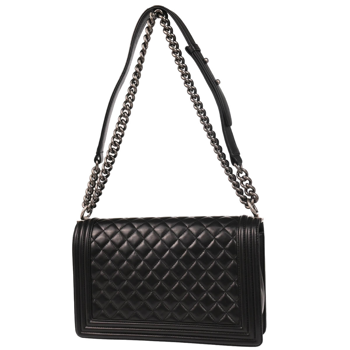Boy Chanel 2017-2018 Black Lambskin Medium Shoulder Bag