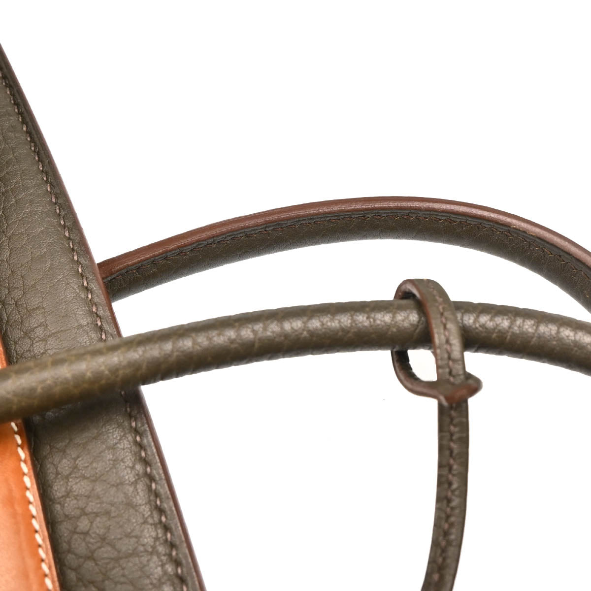 Hermes Vert Bronze Fjord Birkin Club 35 Handbag