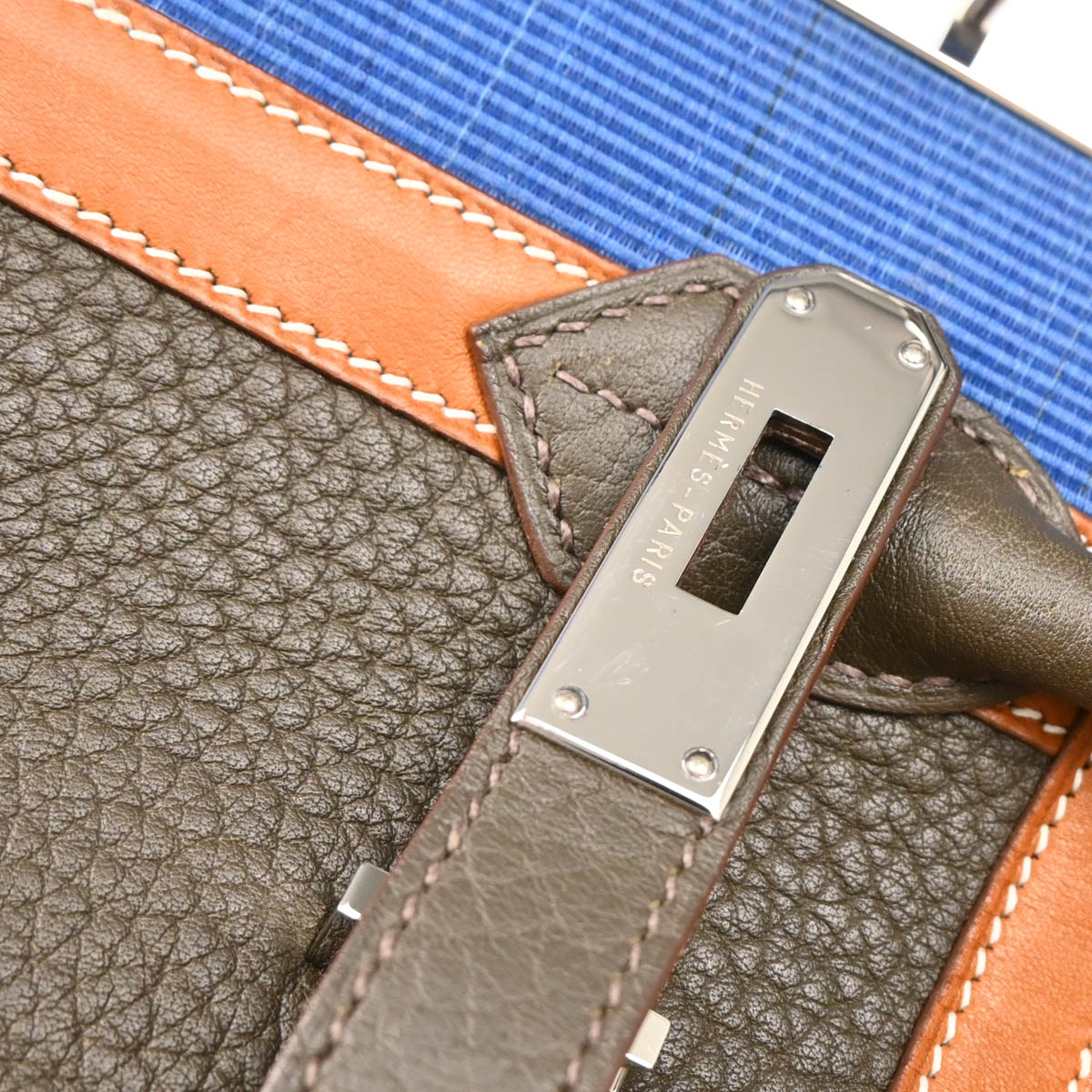 Hermes Vert Bronze Fjord Birkin Club 35 Handbag