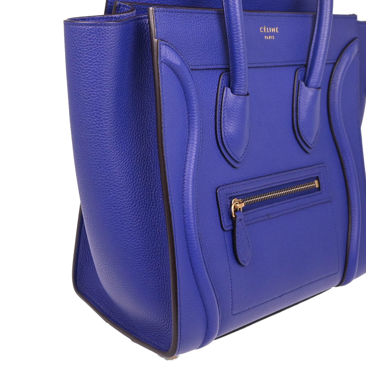 Celine Blue Micro Luggage Handbag