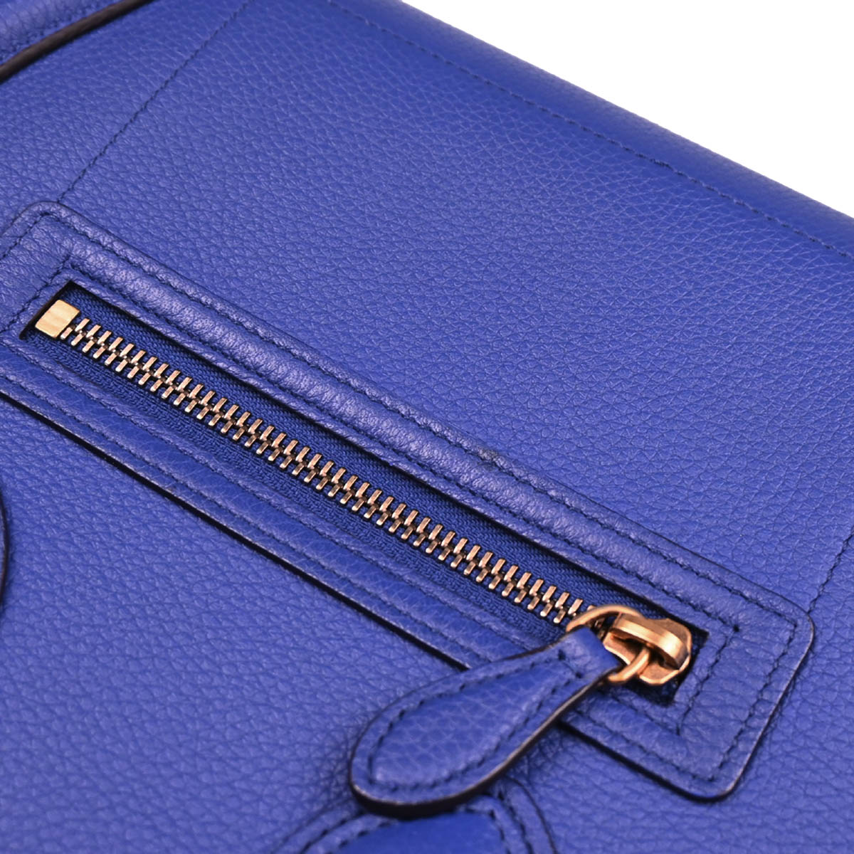 Celine Blue Micro Luggage Handbag