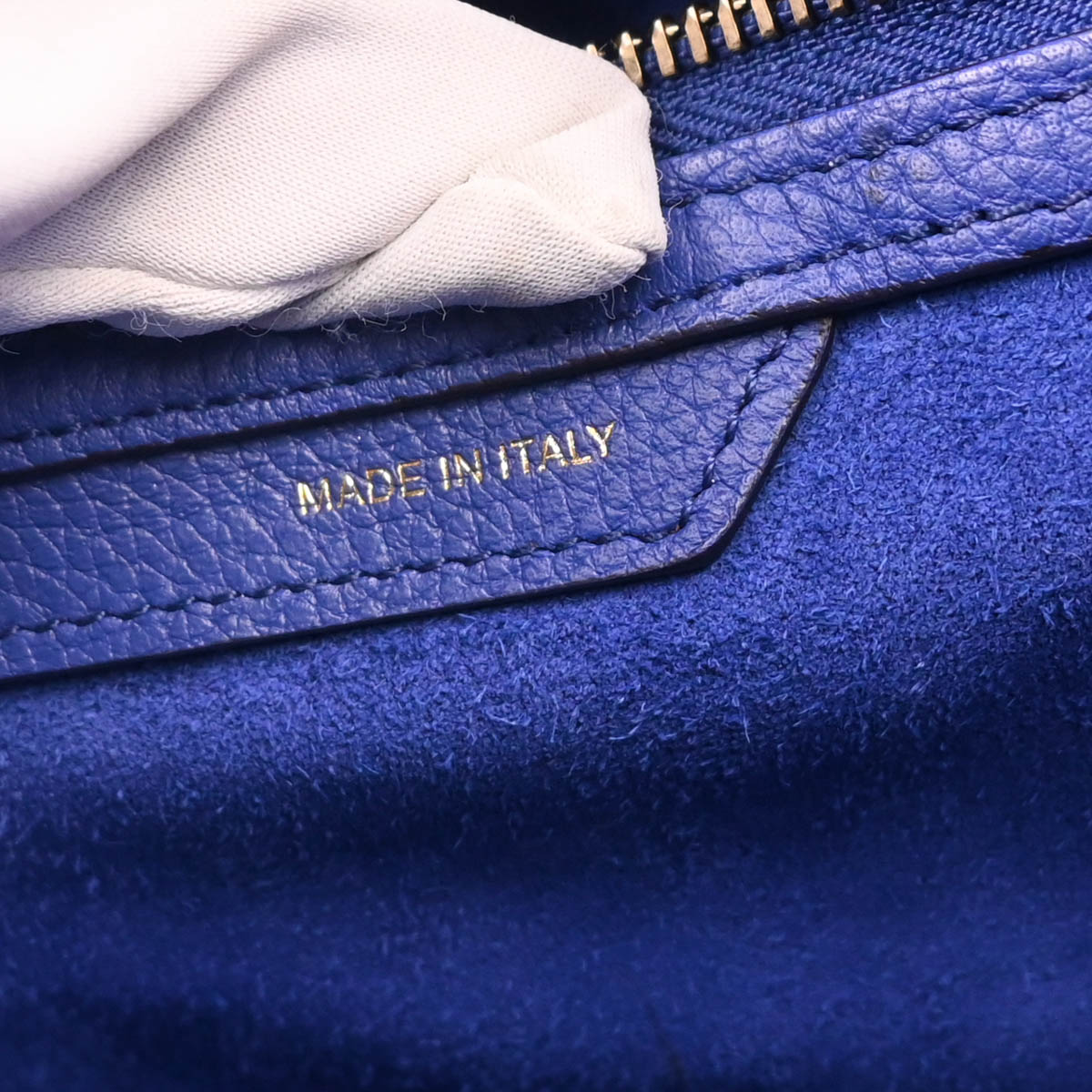 Celine Blue Micro Luggage Handbag