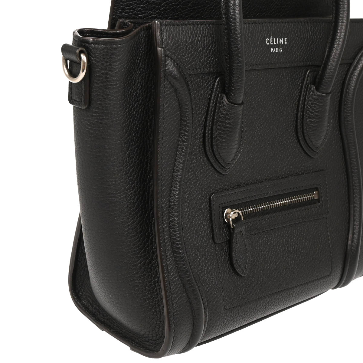 Celine Black Nano Luggage 2way Shoulder Handbag