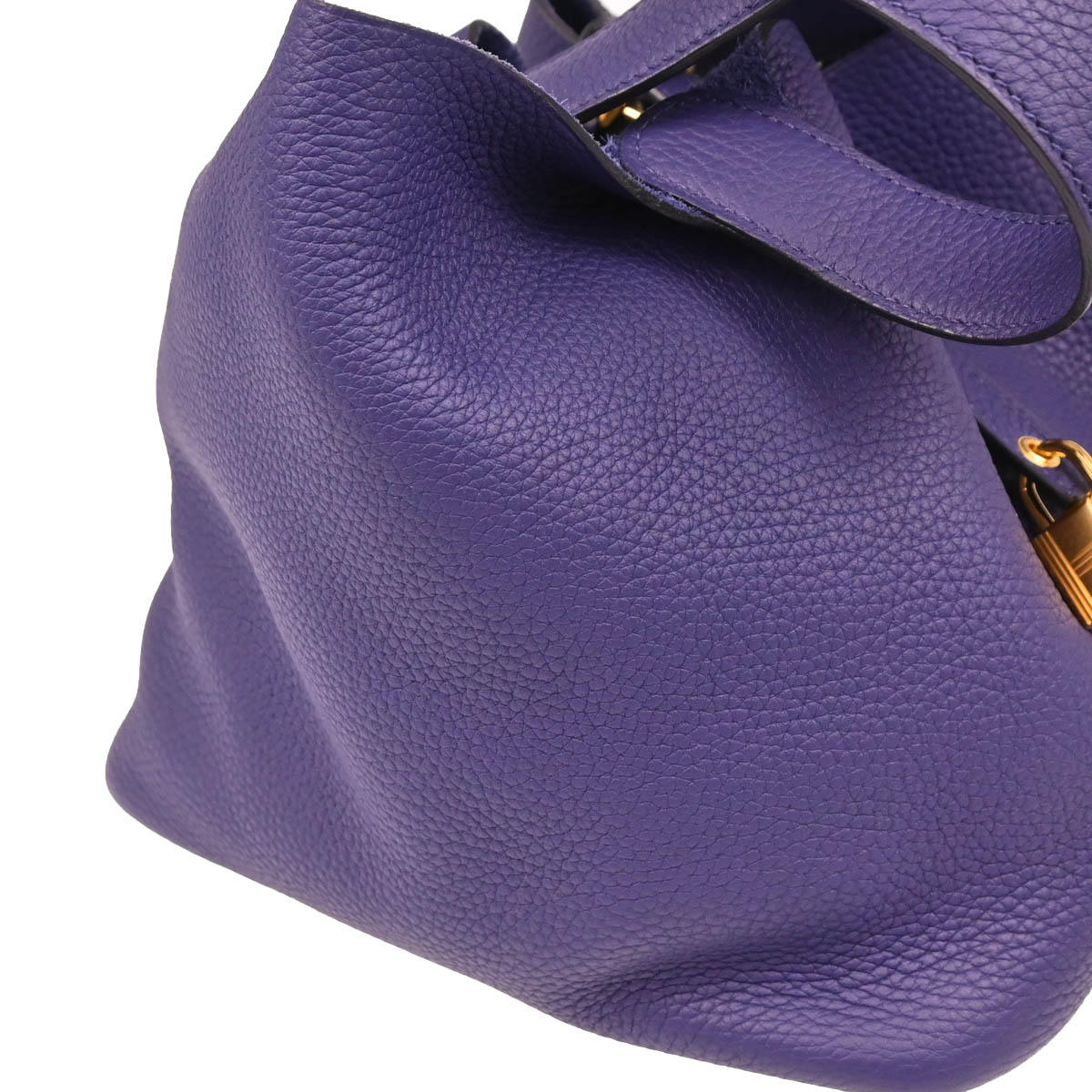 Hermes 2019 Iris Taurillon Clemence Picotin Lock 22 MM Handbag