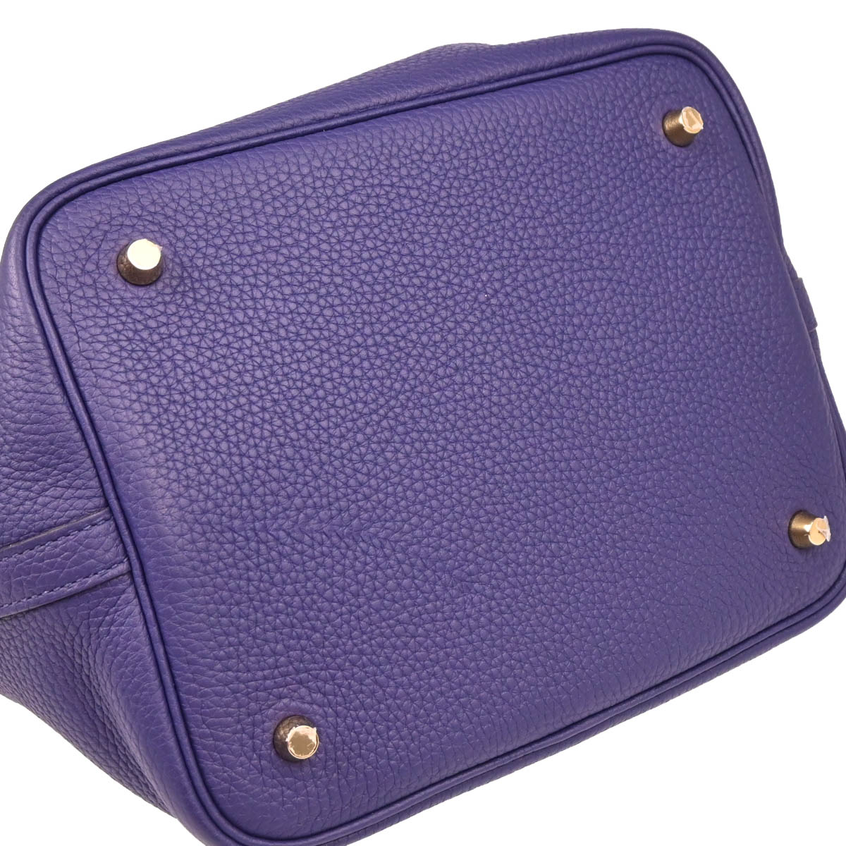 Hermes 2019 Iris Taurillon Clemence Picotin Lock 22 MM Handbag