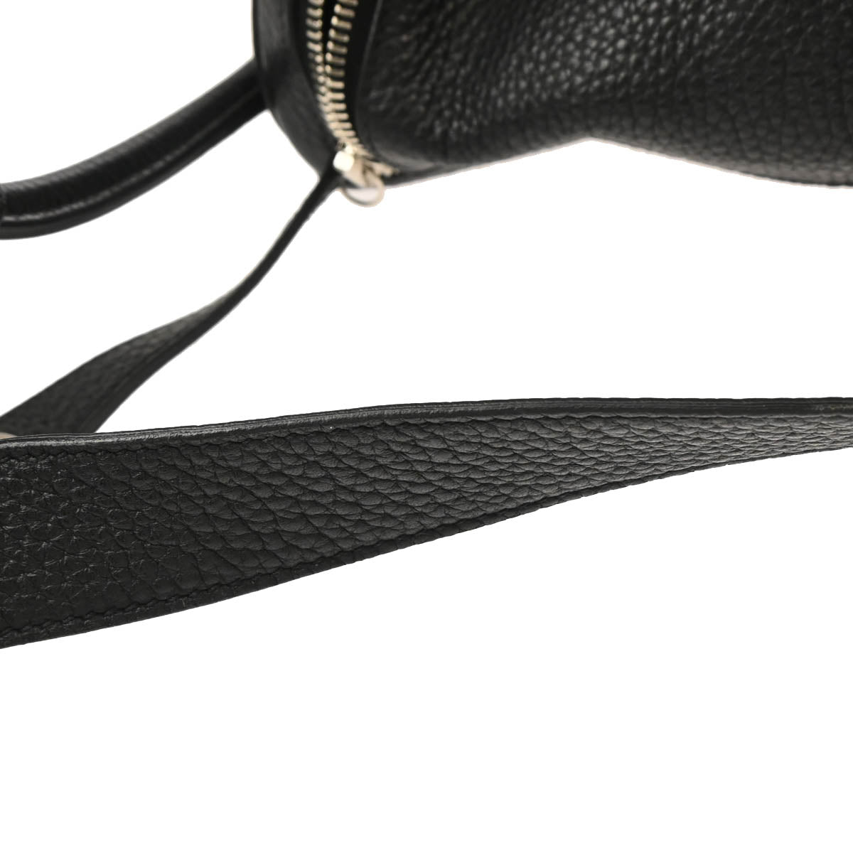 Hermes 2015 Black Taurillon Clemence Lindy 30 Shoulder Bag