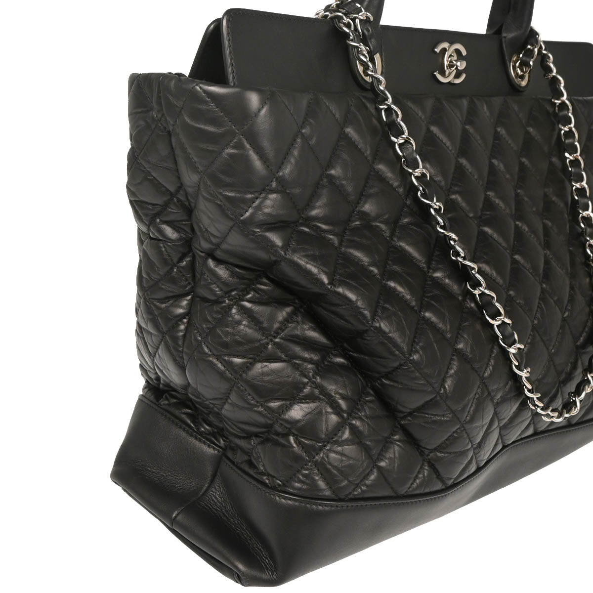 Chanel 2011 Black Calfskin Portobello Tote Bag