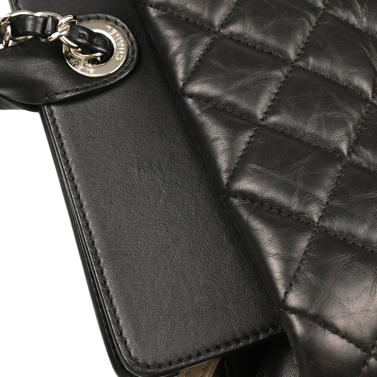 Chanel 2011 Black Calfskin Portobello Tote Bag