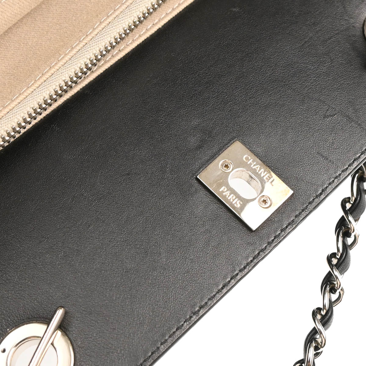 Chanel 2011 Black Calfskin Portobello Tote Bag