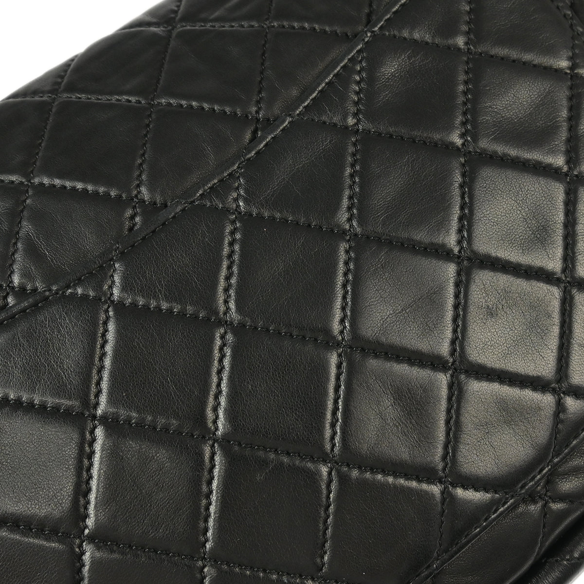 Chanel Black Lambskin Hula Hoop Large Handbag