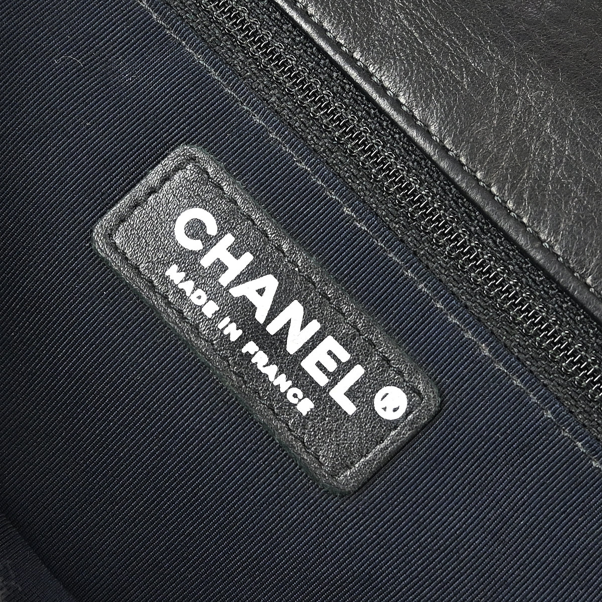 Chanel Black Lambskin Hula Hoop Large Handbag