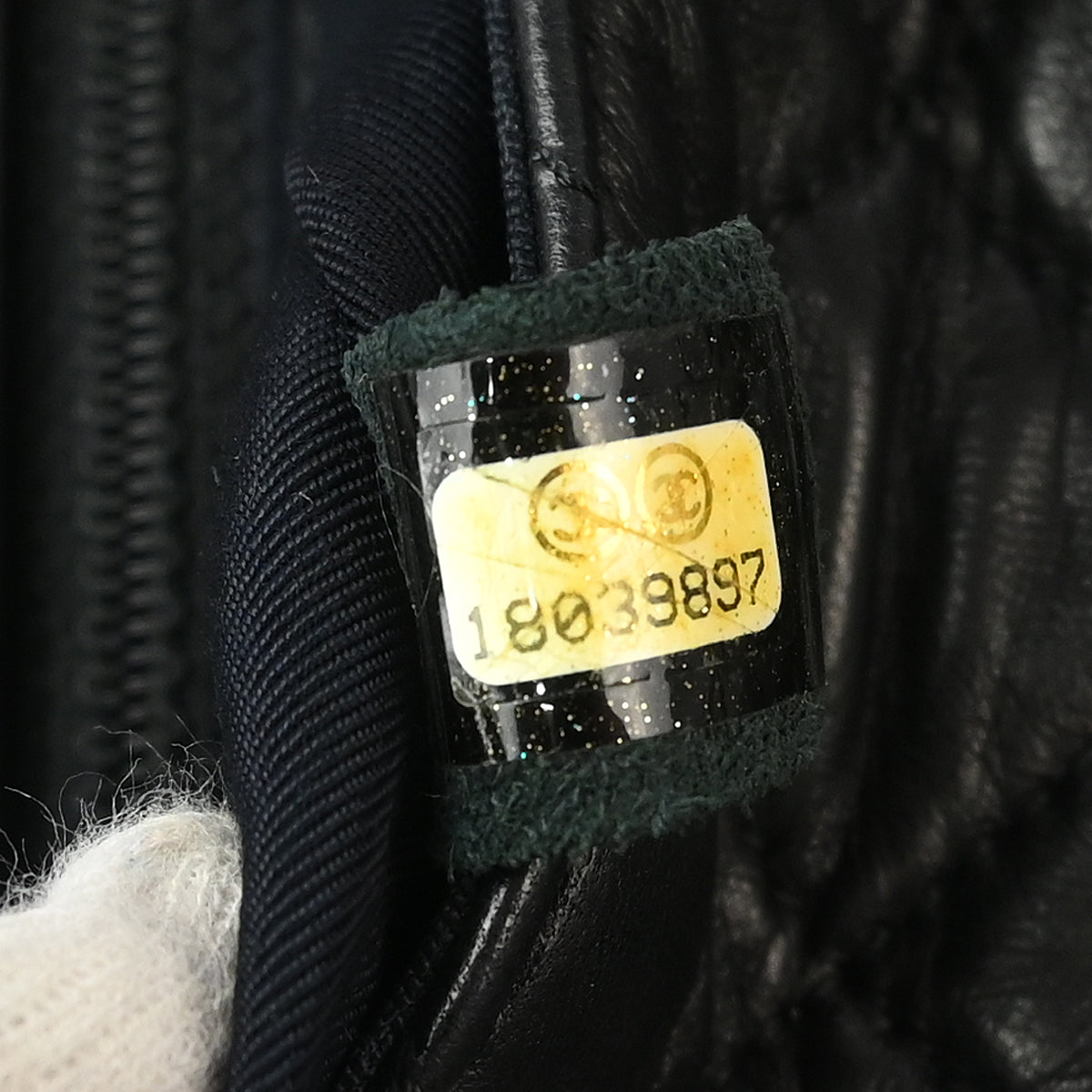 Chanel Black Lambskin Hula Hoop Large Handbag