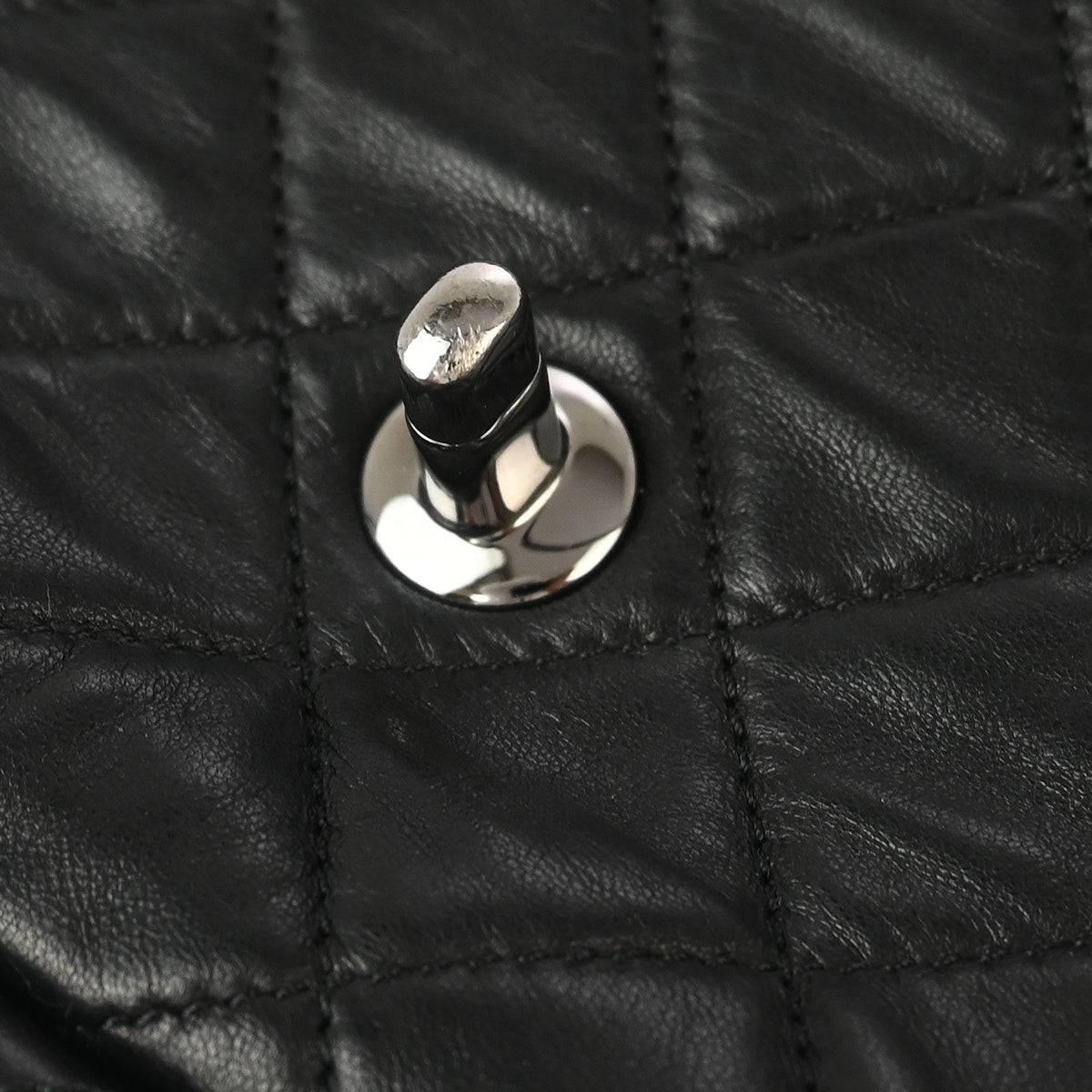 Chanel Black Lambskin Hula Hoop Large Handbag