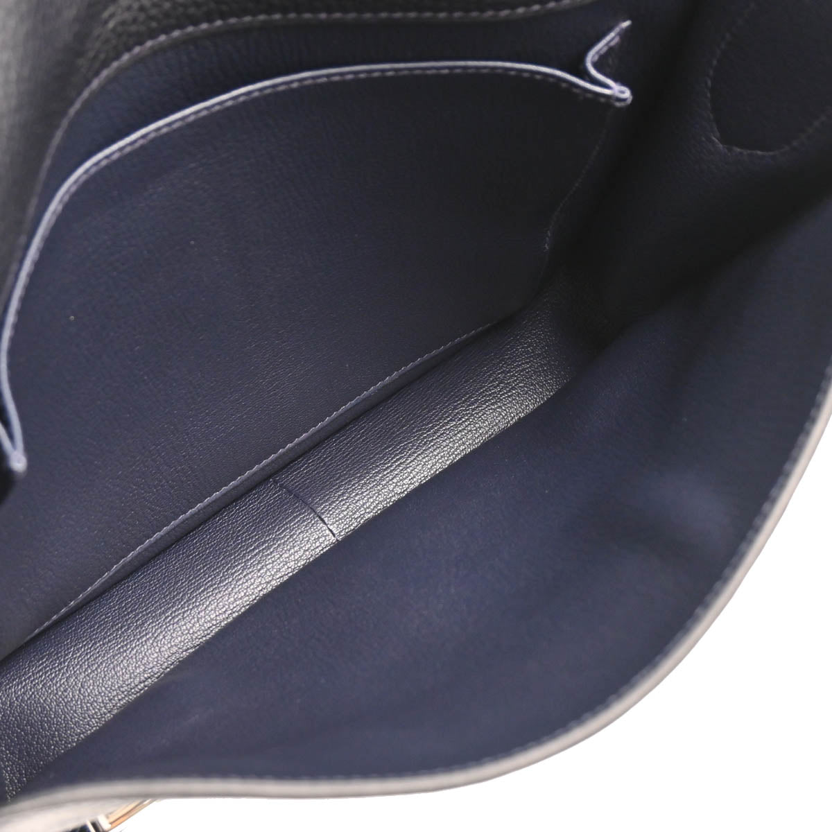 Hermes 2014 Blue Ocean Taurillon Clemence Steve Caporal 27 Shoulder Bag
