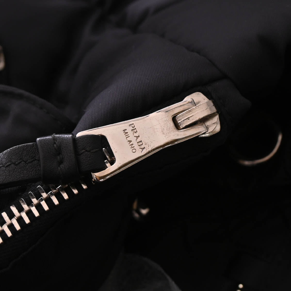 Prada Black Nylon Bomber Tote Bag