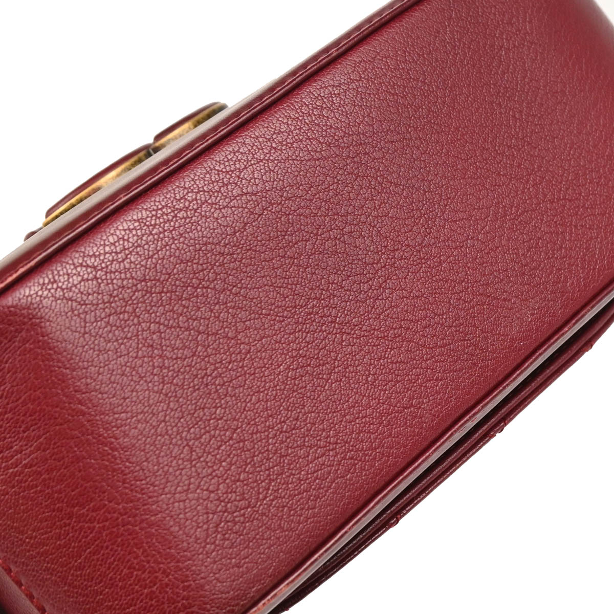 Chanel 2017 Bordeaux Calfskin Coco Curve Vanity Handbag