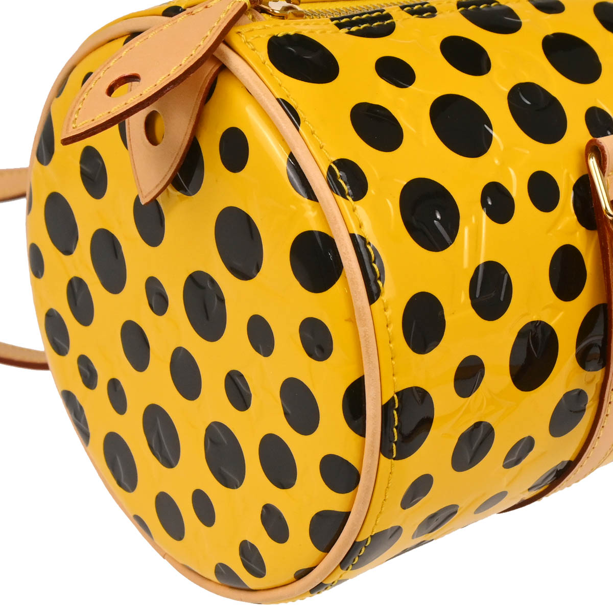 Louis Vuitton 2012 Yellow Vernis Dot Infinity Papillon Handbag M91424