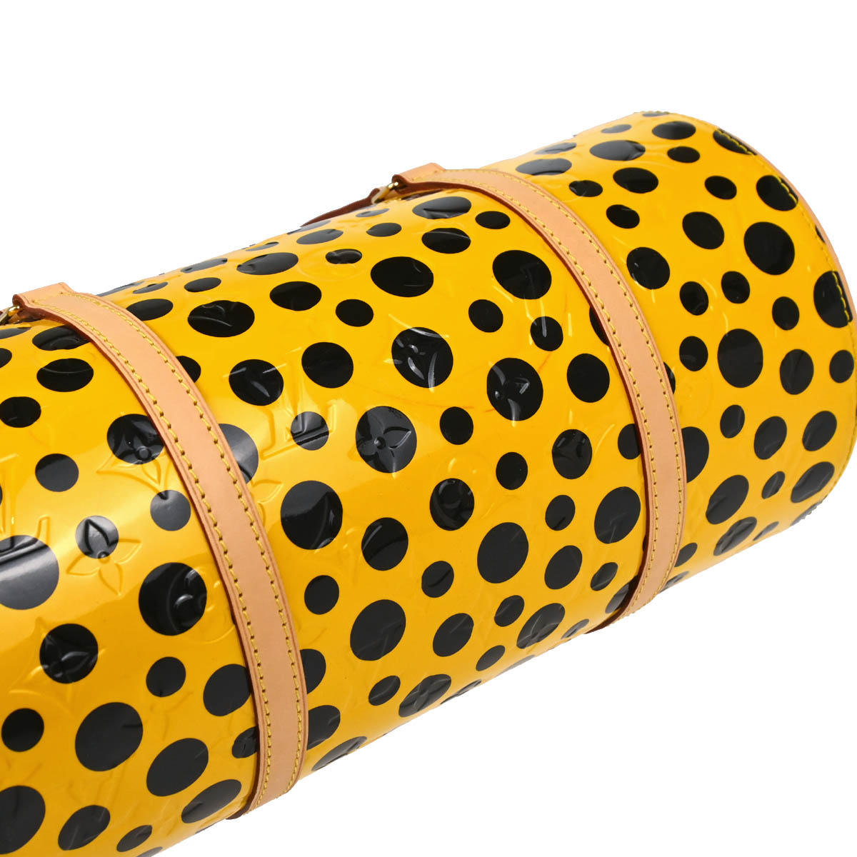 Louis Vuitton 2012 Yellow Vernis Dot Infinity Papillon Handbag M91424
