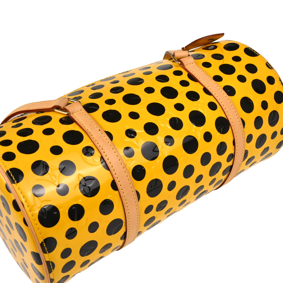 Louis Vuitton 2012 Yellow Vernis Dot Infinity Papillon Handbag M91424