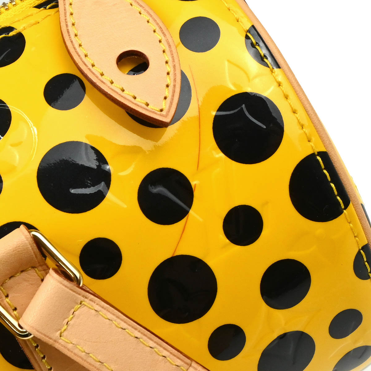 Louis Vuitton 2012 Yellow Vernis Dot Infinity Papillon Handbag M91424