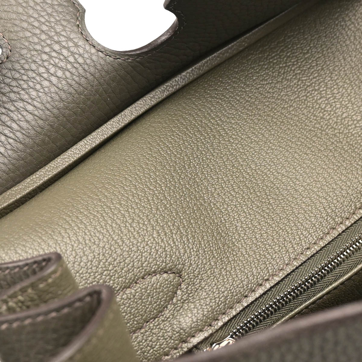 Hermes 2015 Vert de Gris Taurillon Clemence Birkin 30 Handbag