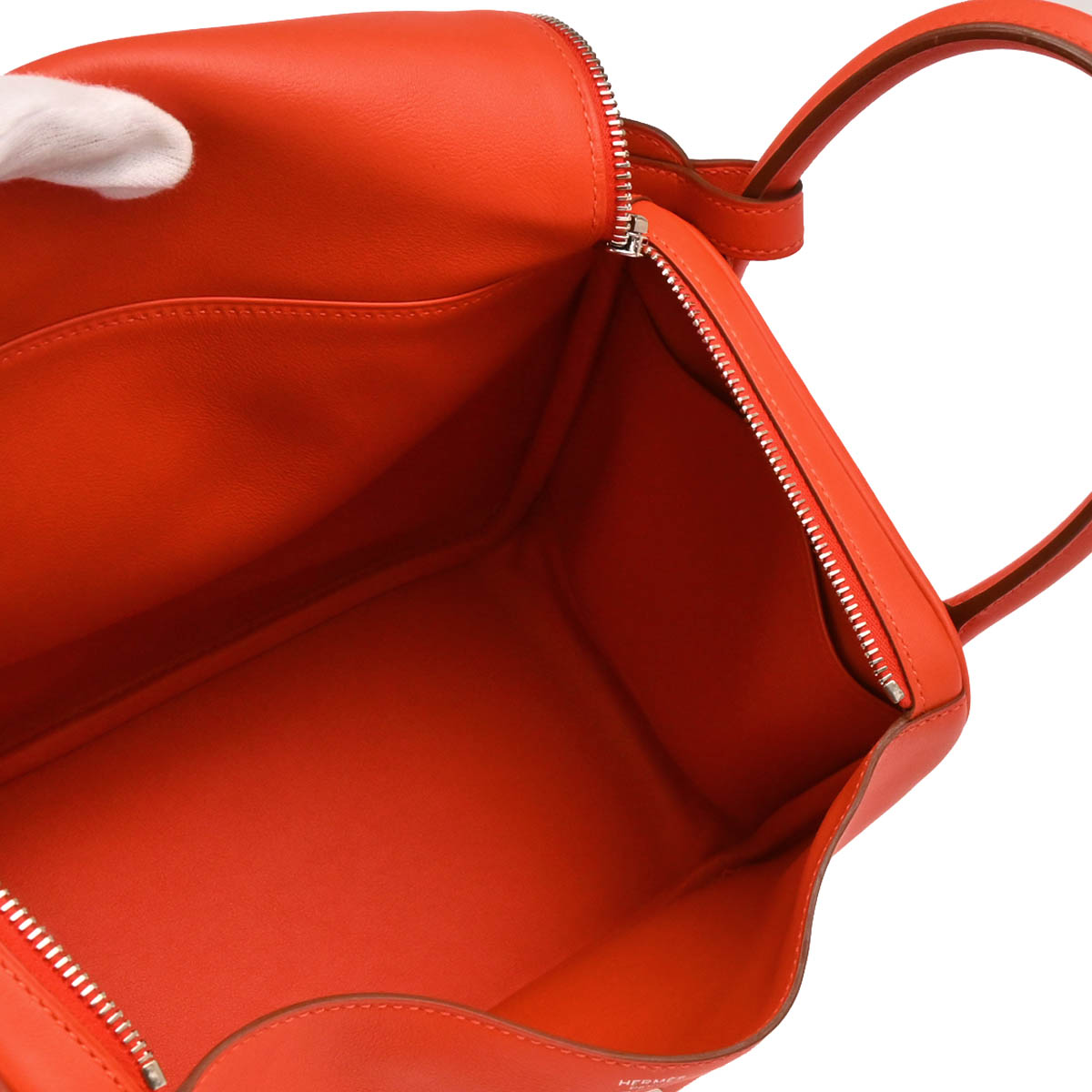 Hermes 2016 Rouge Tomato Swift Lindy 30 Shoulder Bag