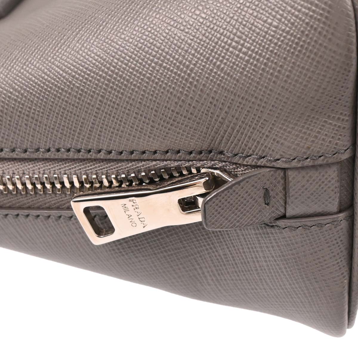 Prada Gray Leather Promenade 2way Shoulder Handbag