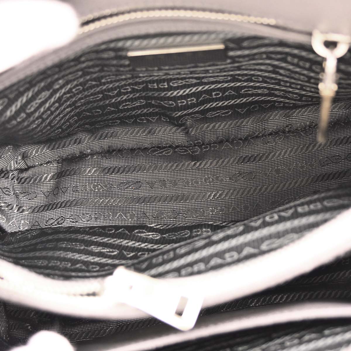 Prada Gray Leather Promenade 2way Shoulder Handbag
