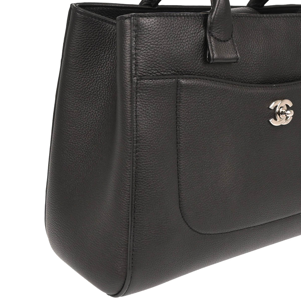 Chanel 2017 Black Calfksin Neo Executive Tote