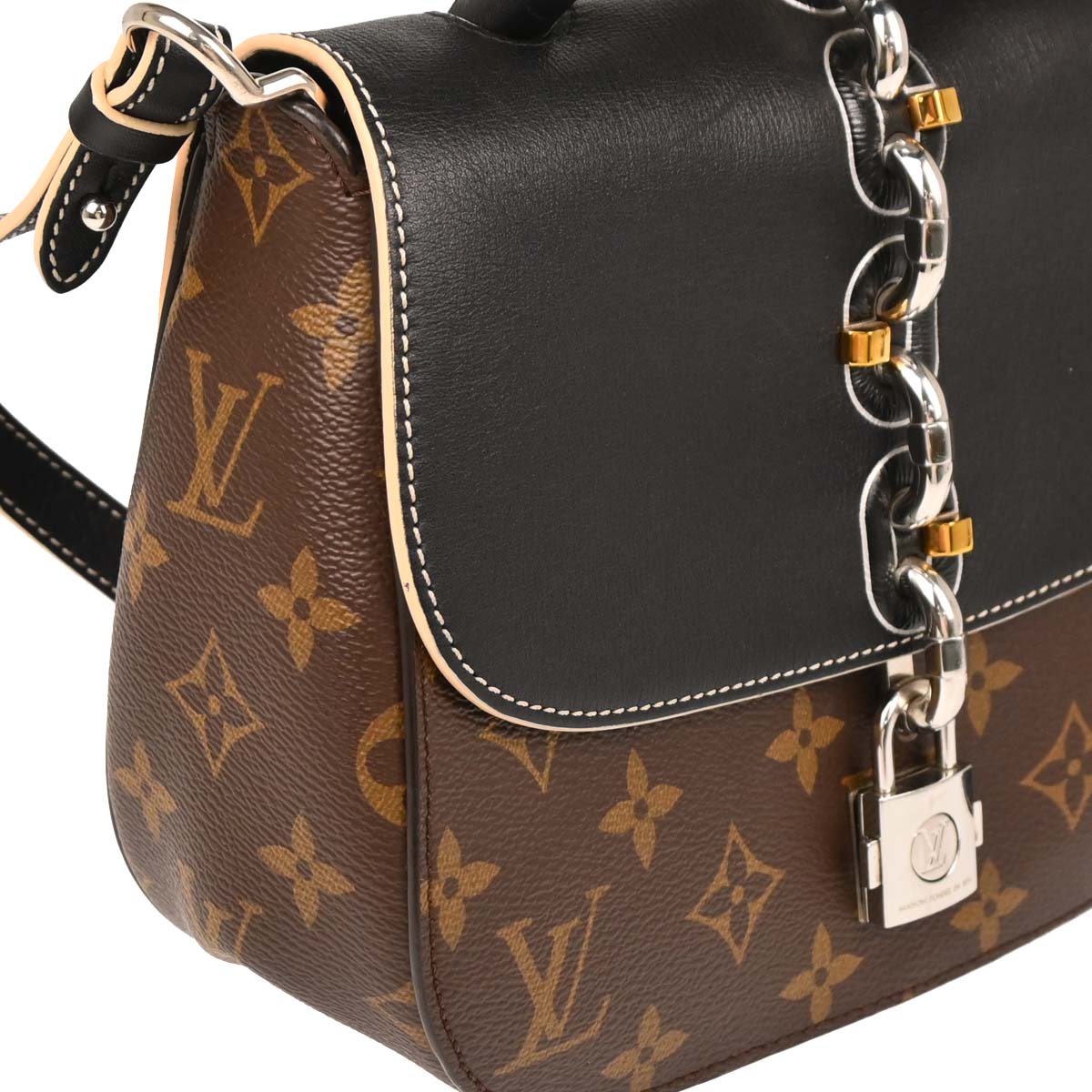 Louis Vuitton 2017 Monogram Macassar Chain It PM 2way Shoulder Handbag M44115