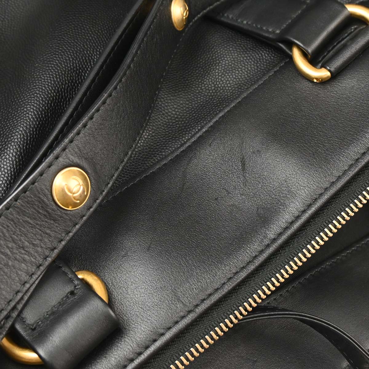 Chanel 2018-2019 Black Caviar 2way Shoulder Handbag