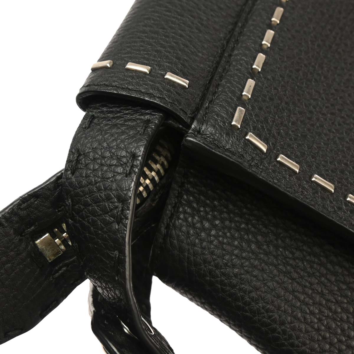 Fendi 2016 Black Leather Peekaboo Fit 2way Shoulder Handbag
