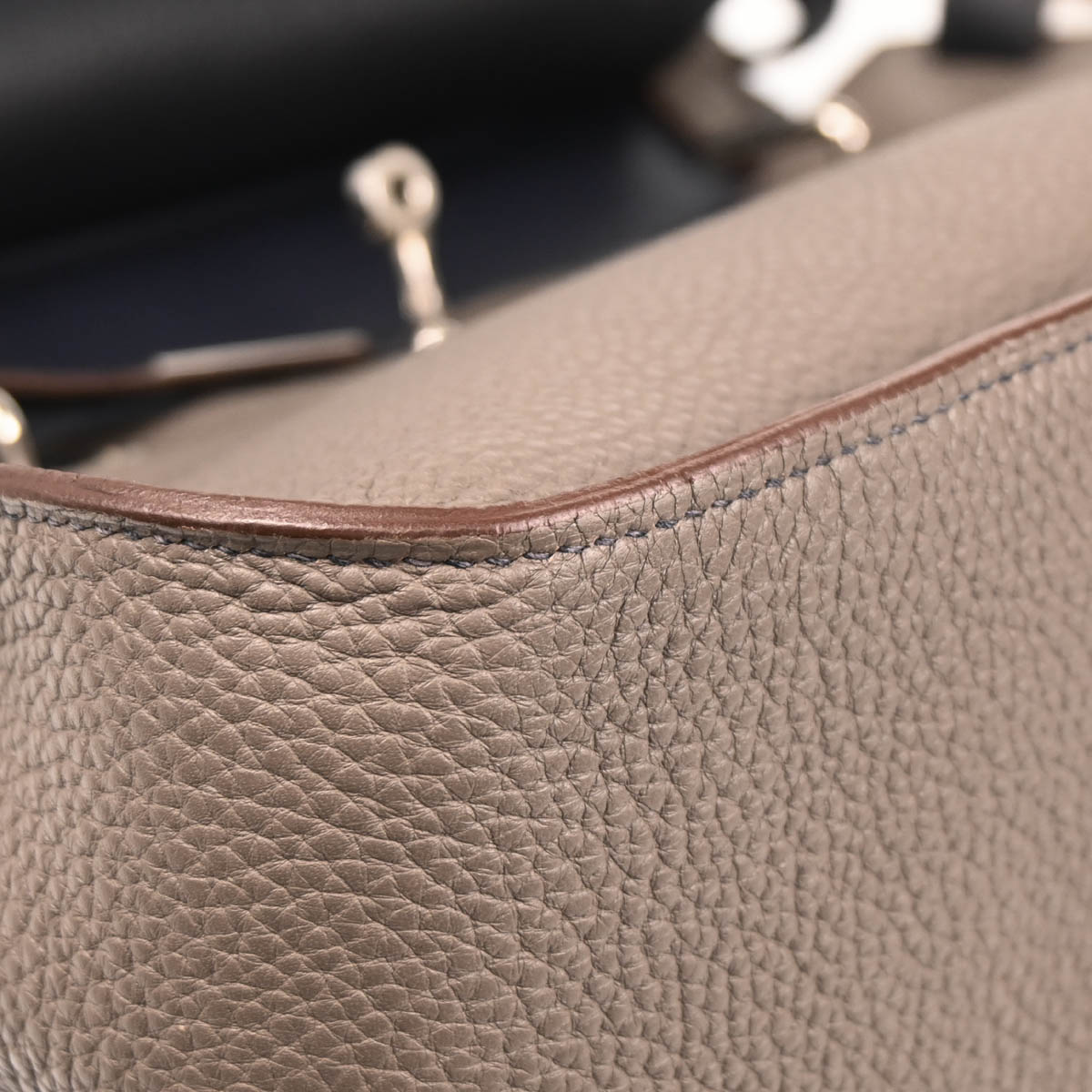 Hermes 2012 Etain Taurillon Clemence Jypsiere 34 Shoulder Bag